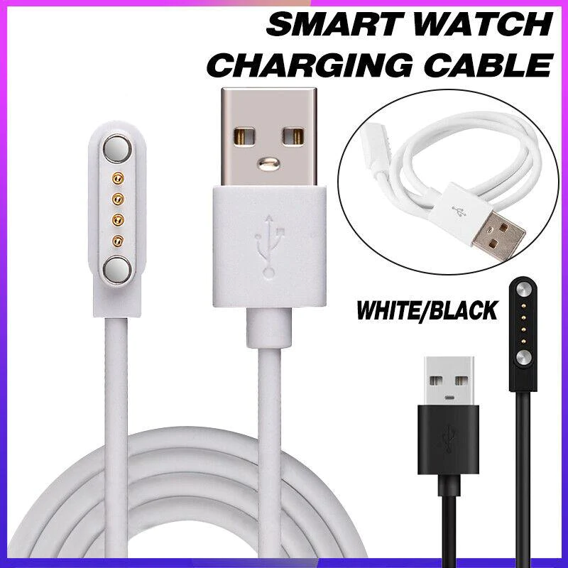 Universal Smart Watch Magnetic Charging Cable 4-Pin