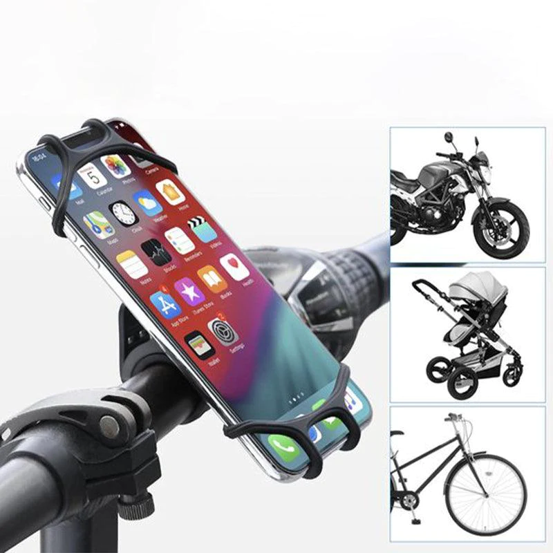 Silicone Bike Phone Mount with 360 Rotation