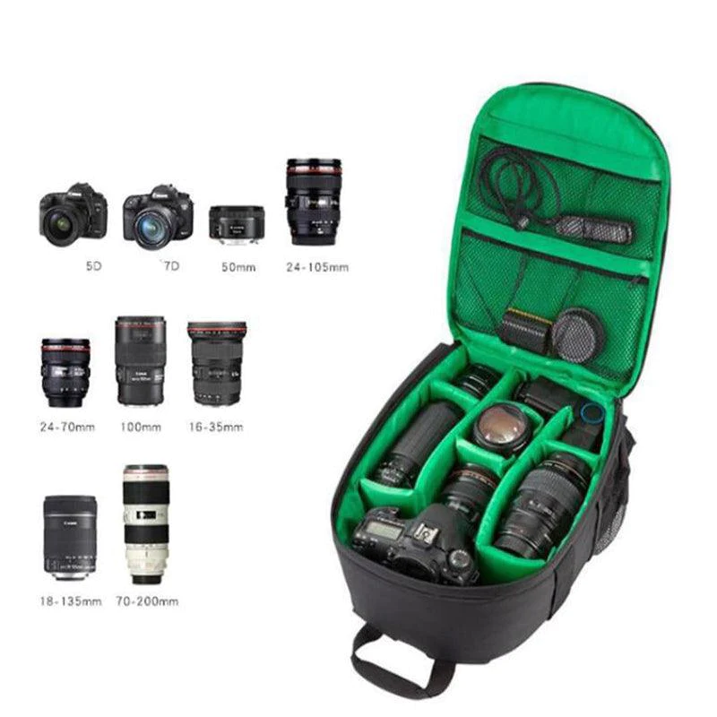 Waterproof DSLR Camera Backpack with Dividers