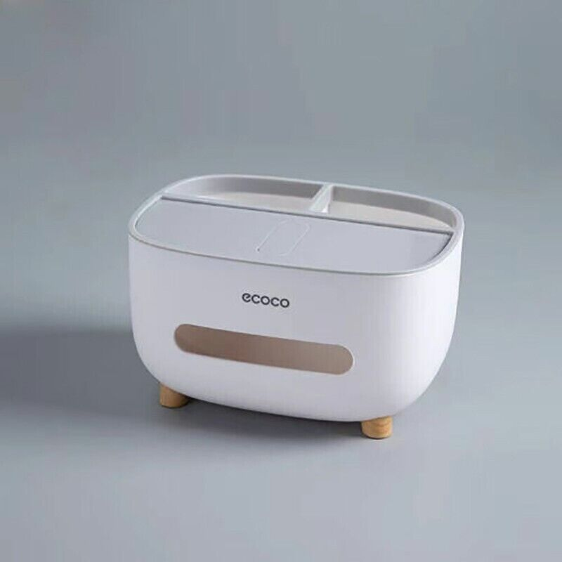 Tissue Box Cover with Storage for Home and Car
