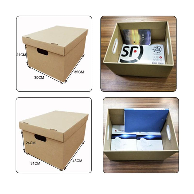 5 Pcs Paper File Storage Boxes Office Document Organizer