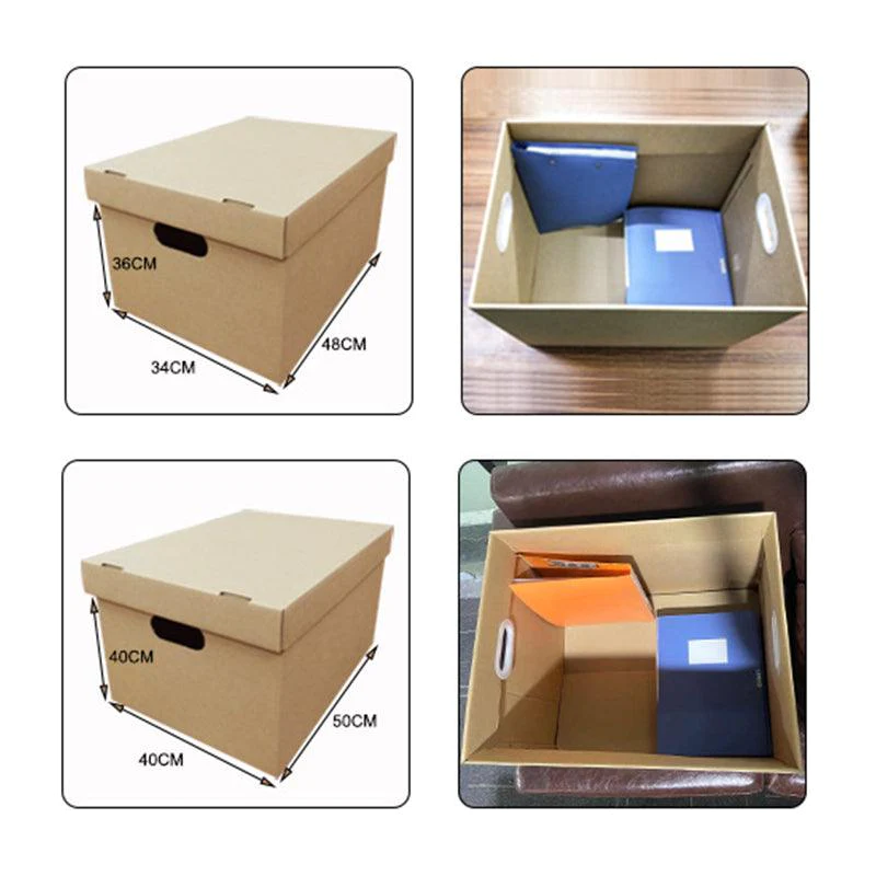 5 Pcs Paper File Storage Boxes Office Document Organizer