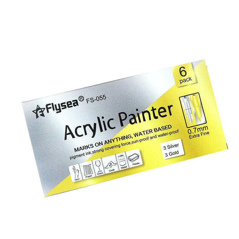 6/12/24/35/80 Pcs Acrylic Paint Pens Extra Fine Water-Based