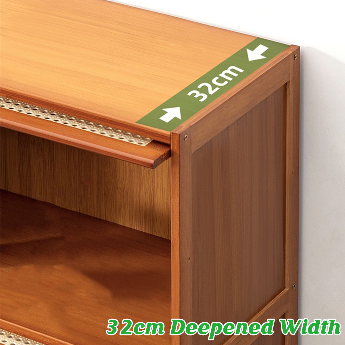 Floor-Standing Storage Cabinet with Ventilated Flip Doors 70×32×73cm