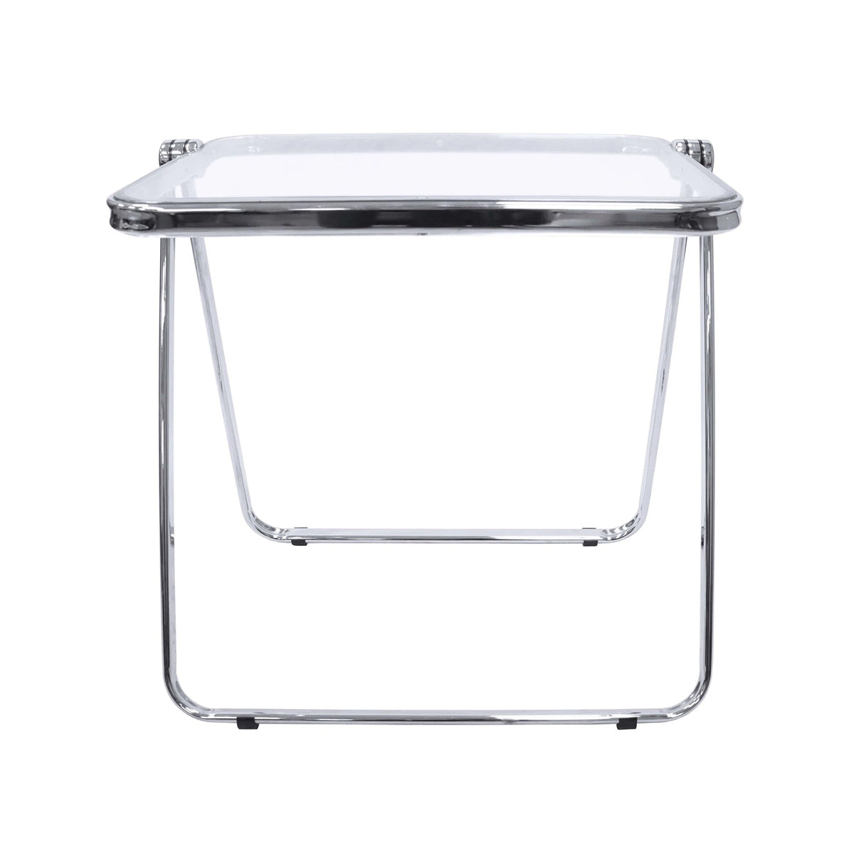 Foldable Transparent Coffee Table with PET Top