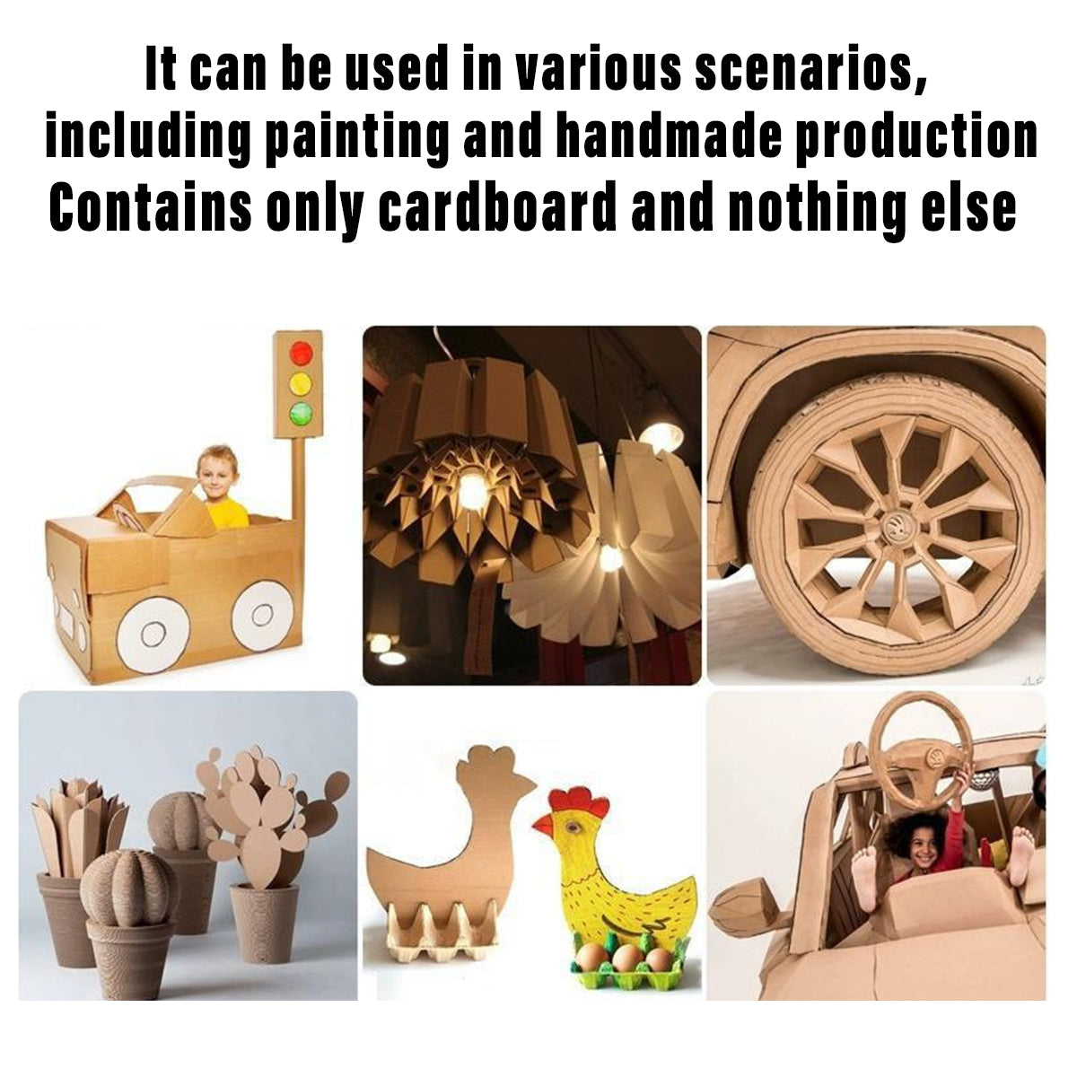 50pcs Corrugated Cardboard Sheets Assorted Sizes Inserts