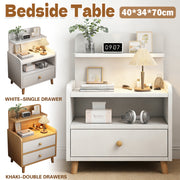Minimalist Bedside Table Cabinet with Drawers