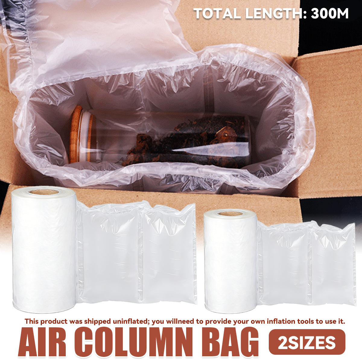 Inflatable Air Column Packing Bag Roll 300m