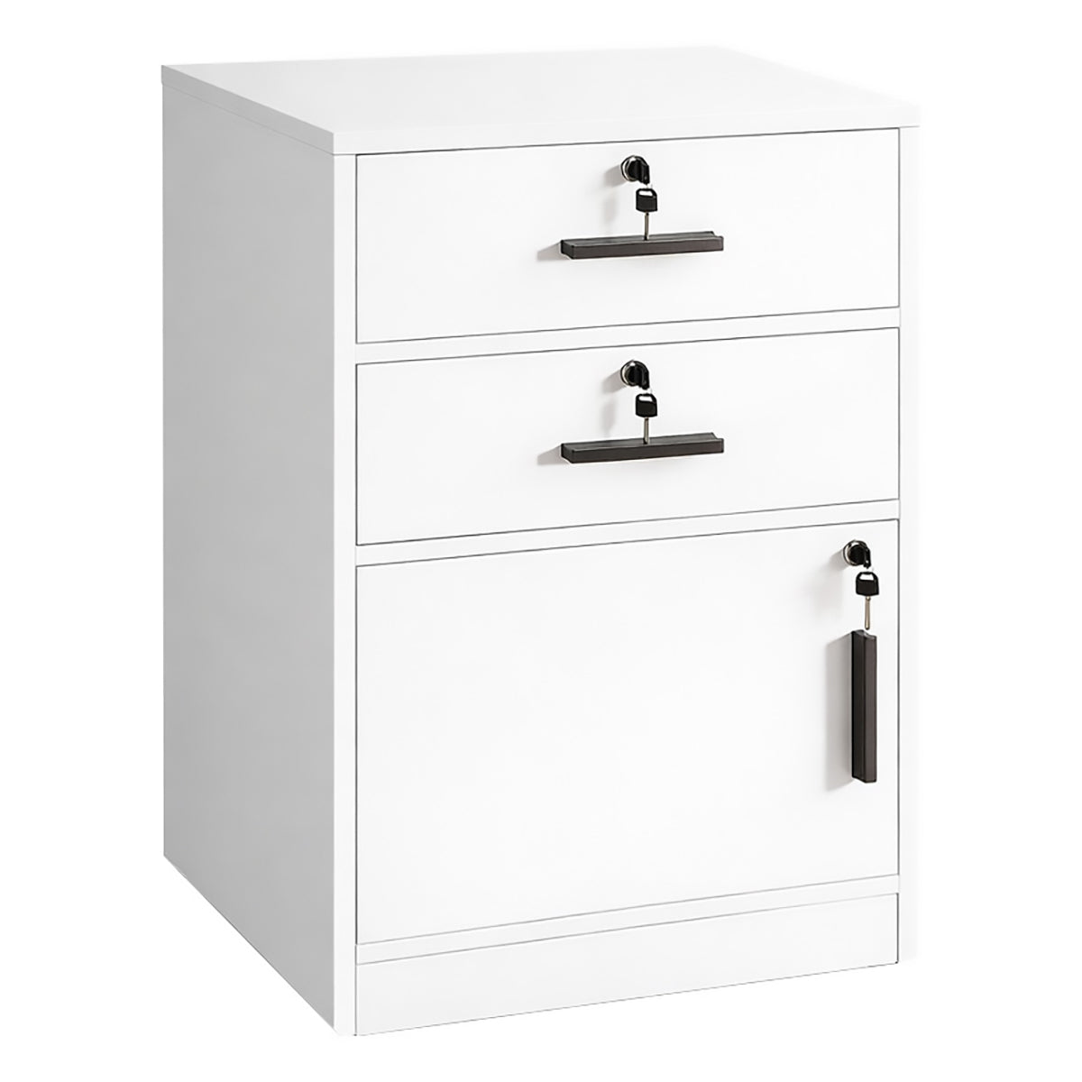 Vertical Steel 2 Drawer Lockable File Cabinet