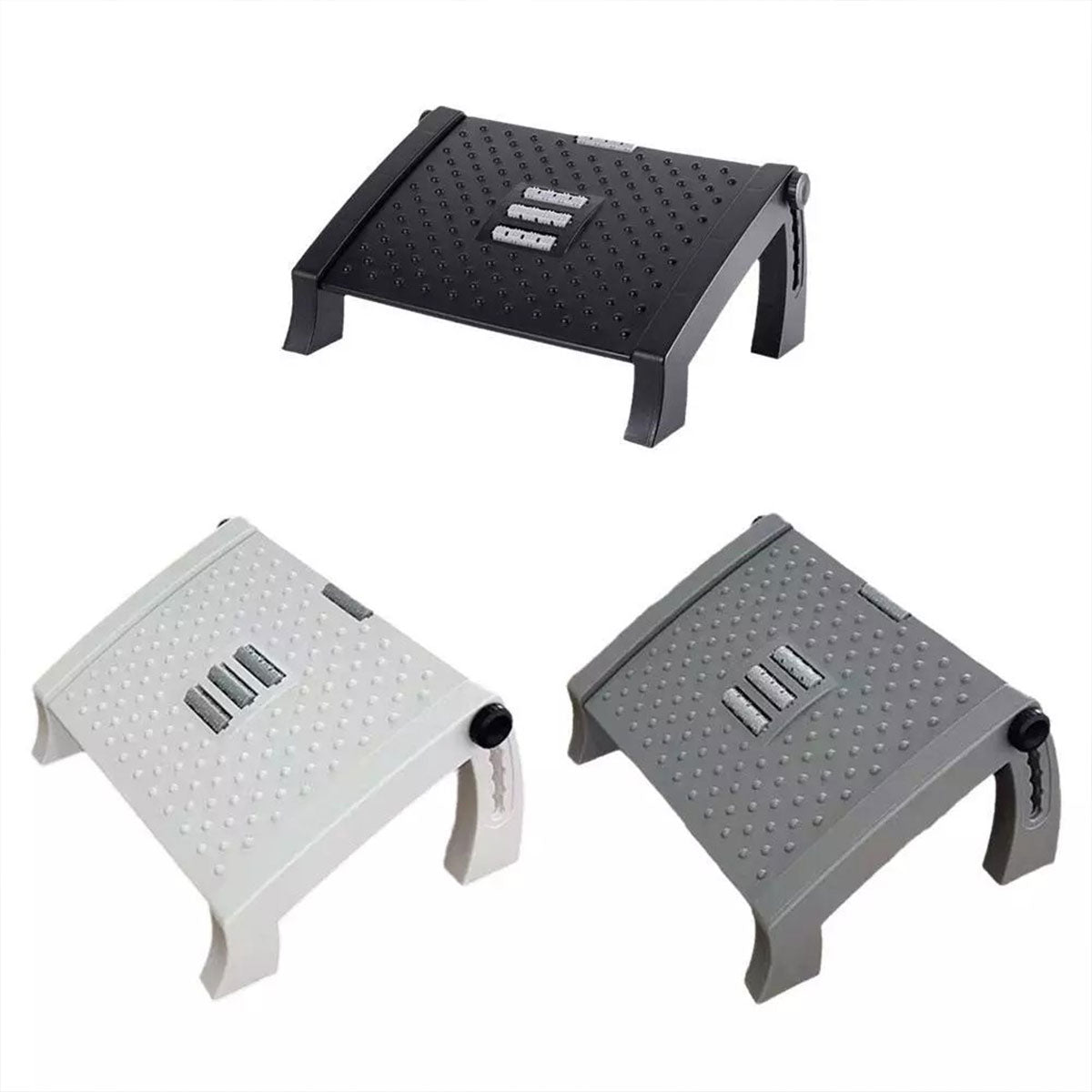 Office Foot Rest Stool Adjustable Pedal with Massage Support
