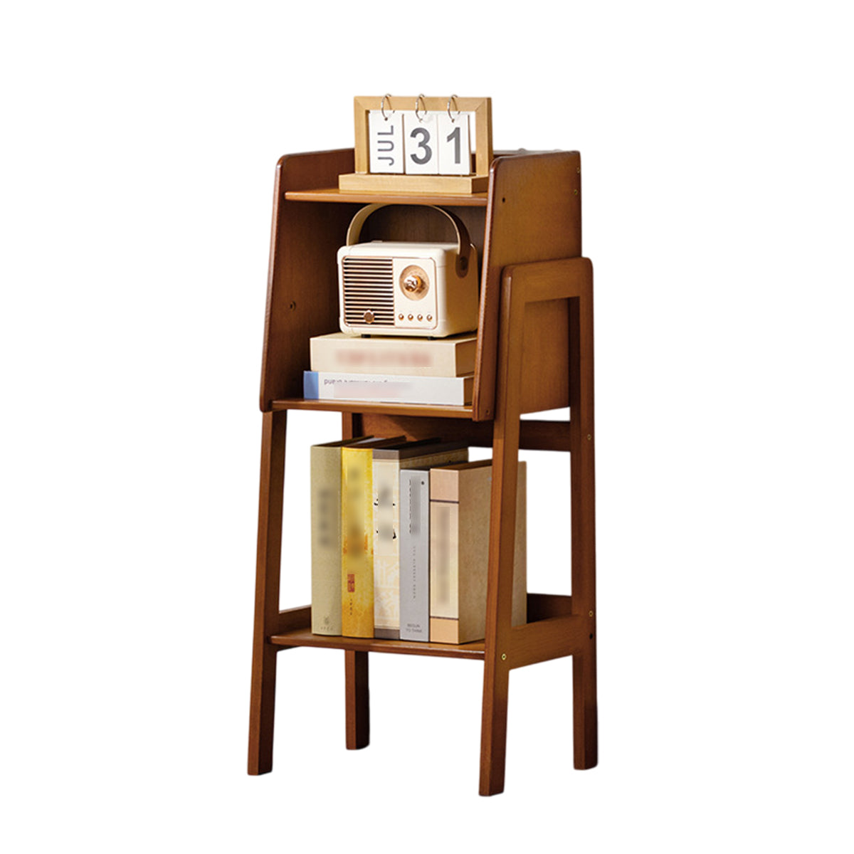 Simple Floor Standing Bookshelf Bamboo Storage Bookcase