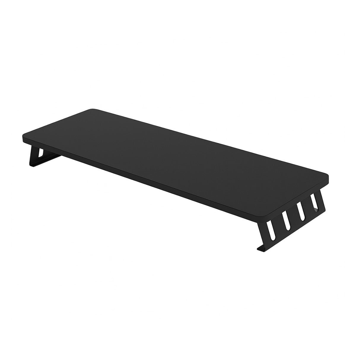 Monitor Riser Stand with Wood-Effect Top for Desk