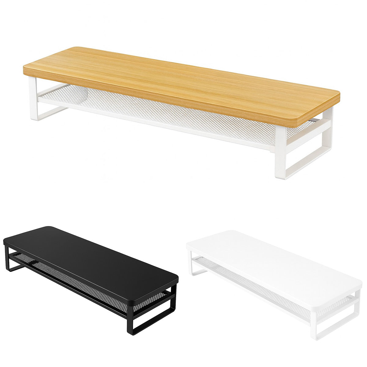 Monitor Riser Stand with Drawer for Home Office