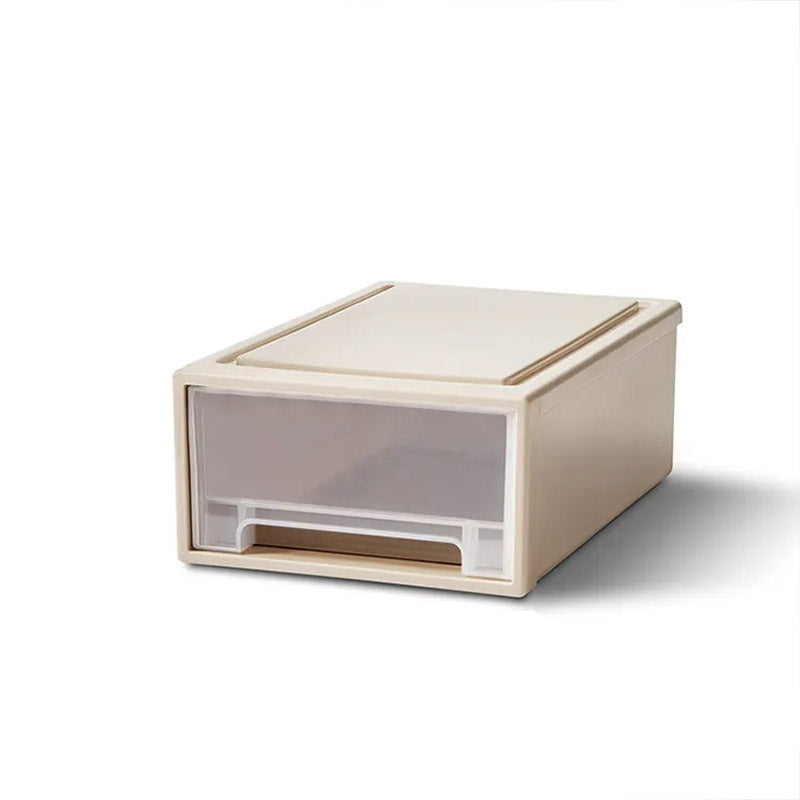 Transparent Stackable Drawer Storage Box for Shoes and Clothes