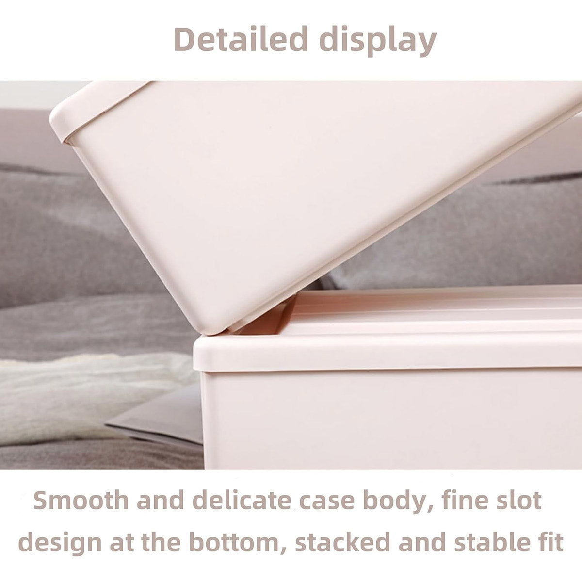 Transparent Stackable Drawer Storage Box for Shoes and Clothes