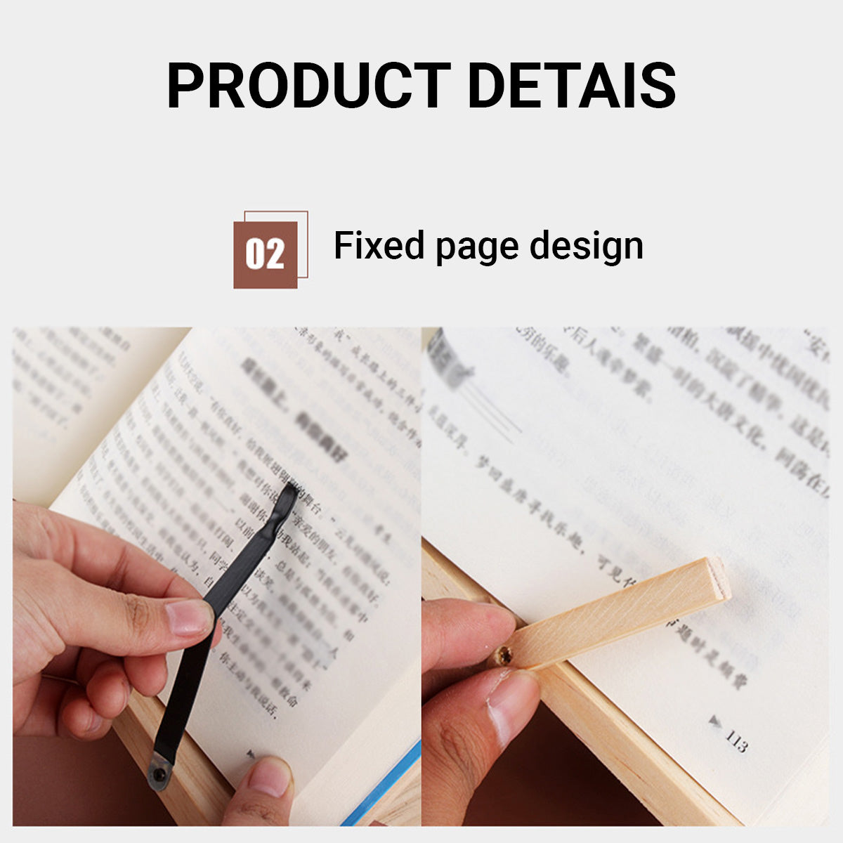 Wooden Adjustable Book Stand Foldable for Reading