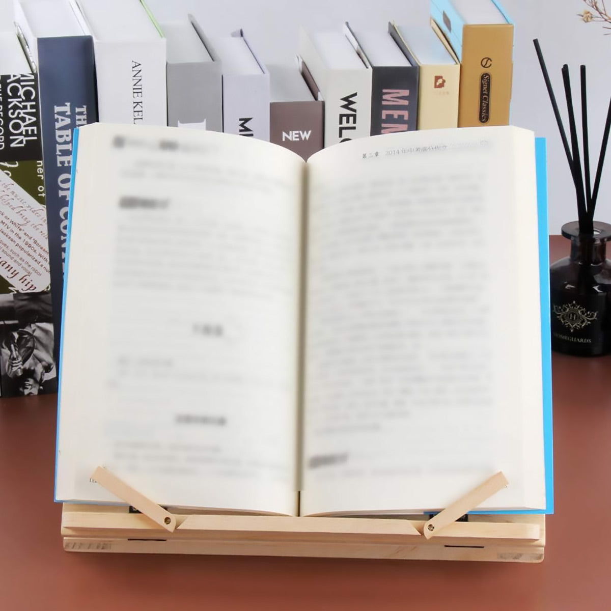 Wooden Adjustable Book Stand Foldable for Reading