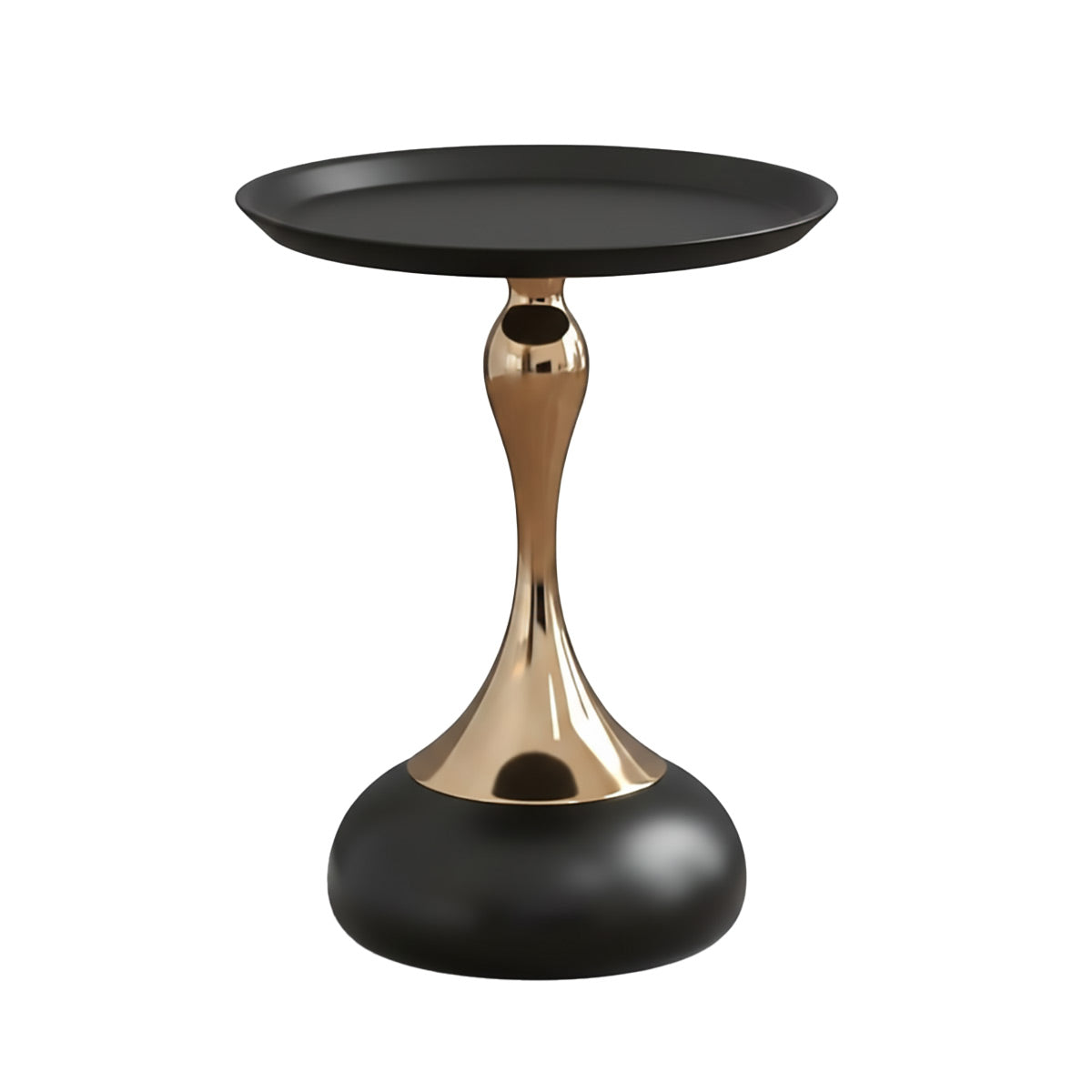 Round Sofa Side Table 41x55 cm with Pedestal
