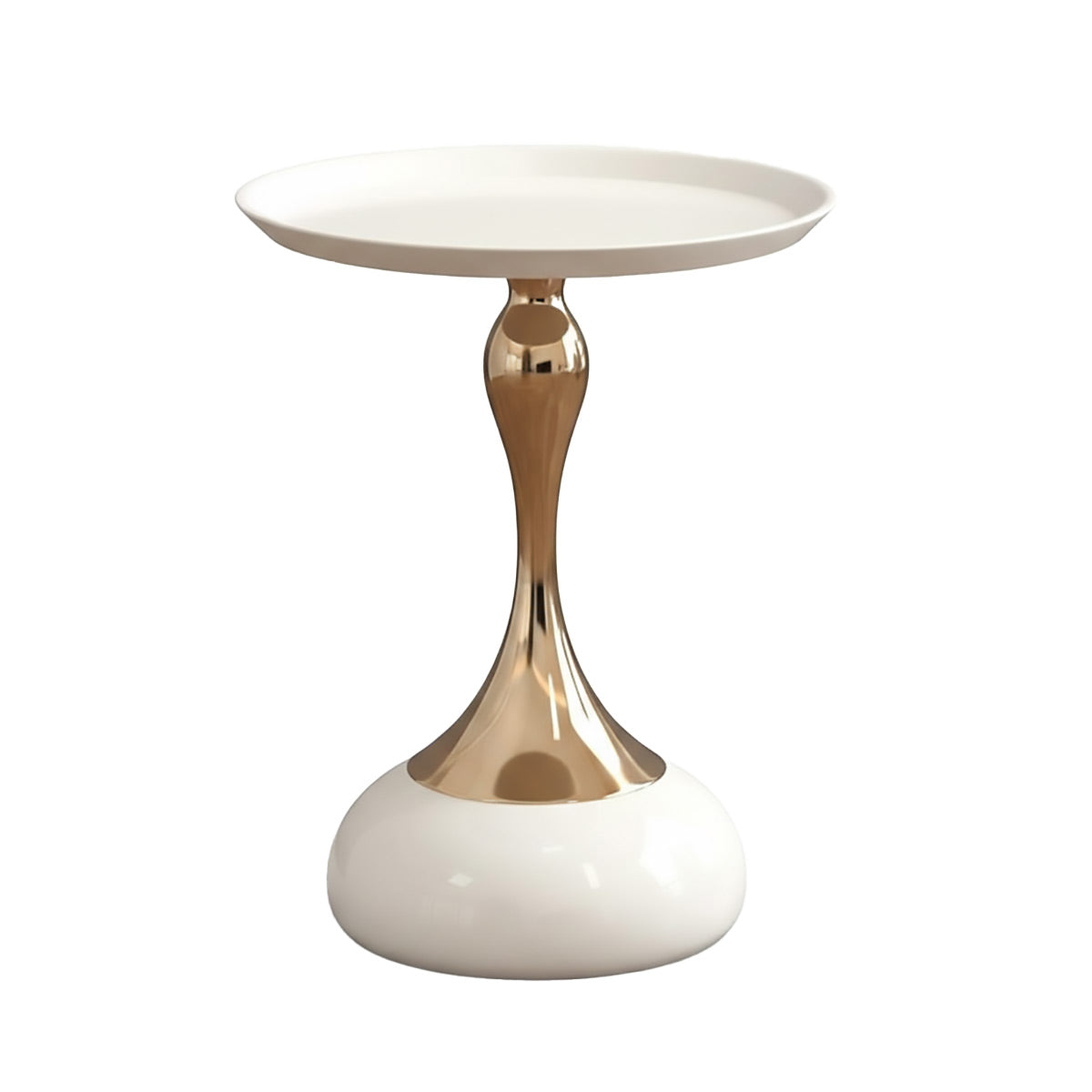 Round Sofa Side Table 41x55 cm with Pedestal