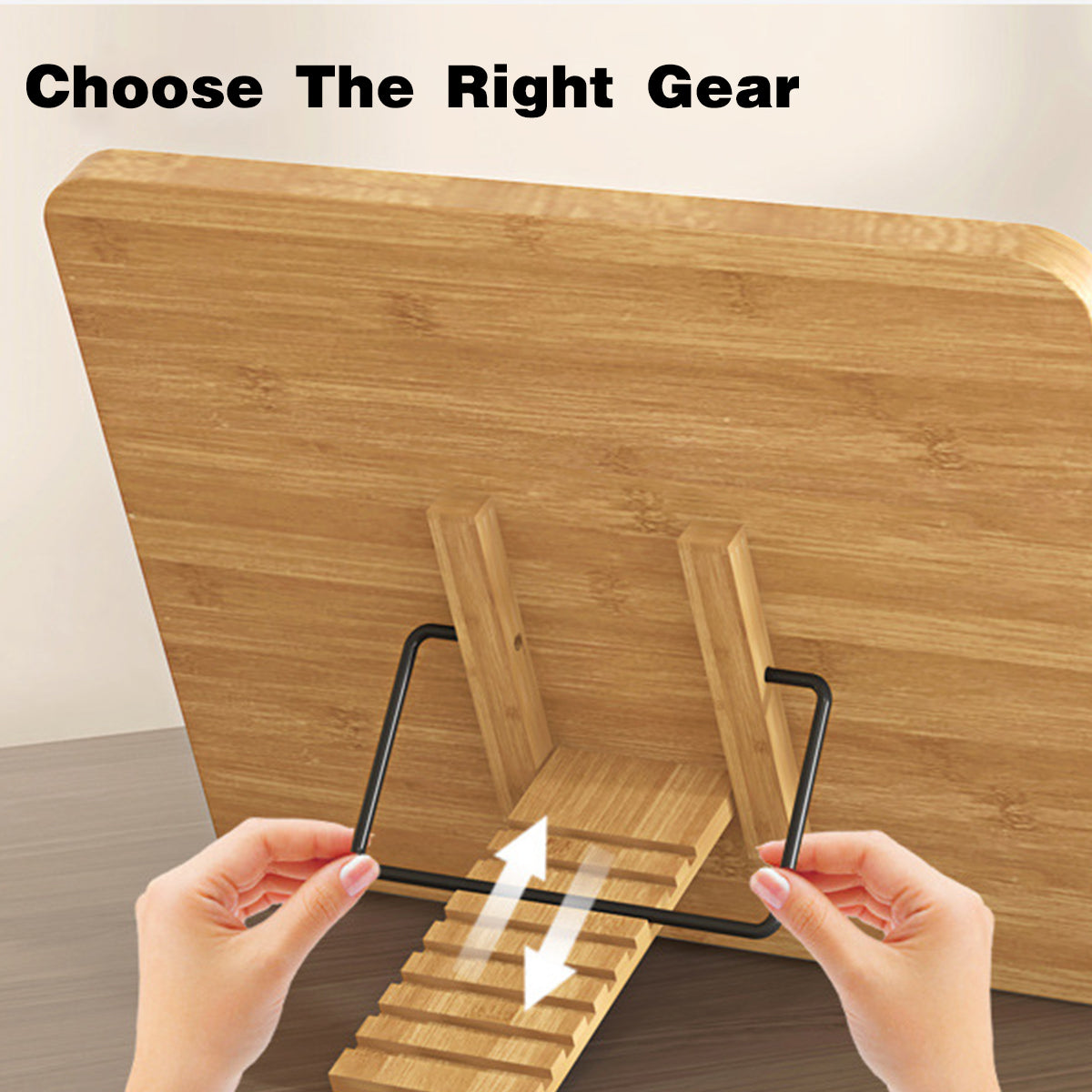 Wooden Adjustable Reading Stand Book Holder with 8 Angles