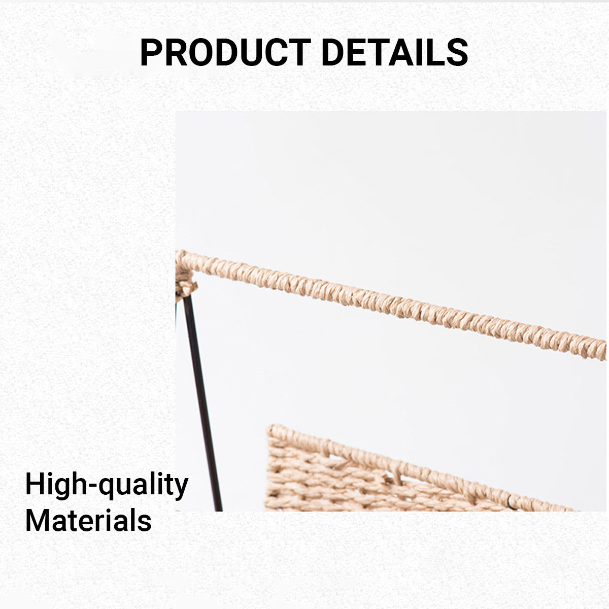 Hand-Woven Paper Rope Magazine Rack