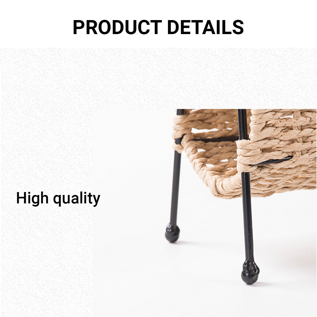 Hand-Woven Paper Rope Magazine Rack