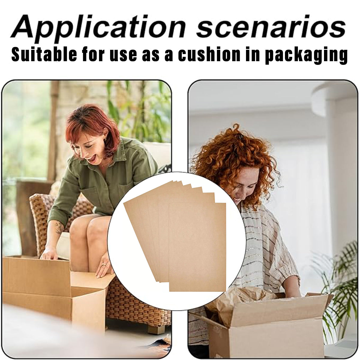 50pcs Corrugated Cardboard Sheets Assorted Sizes Inserts