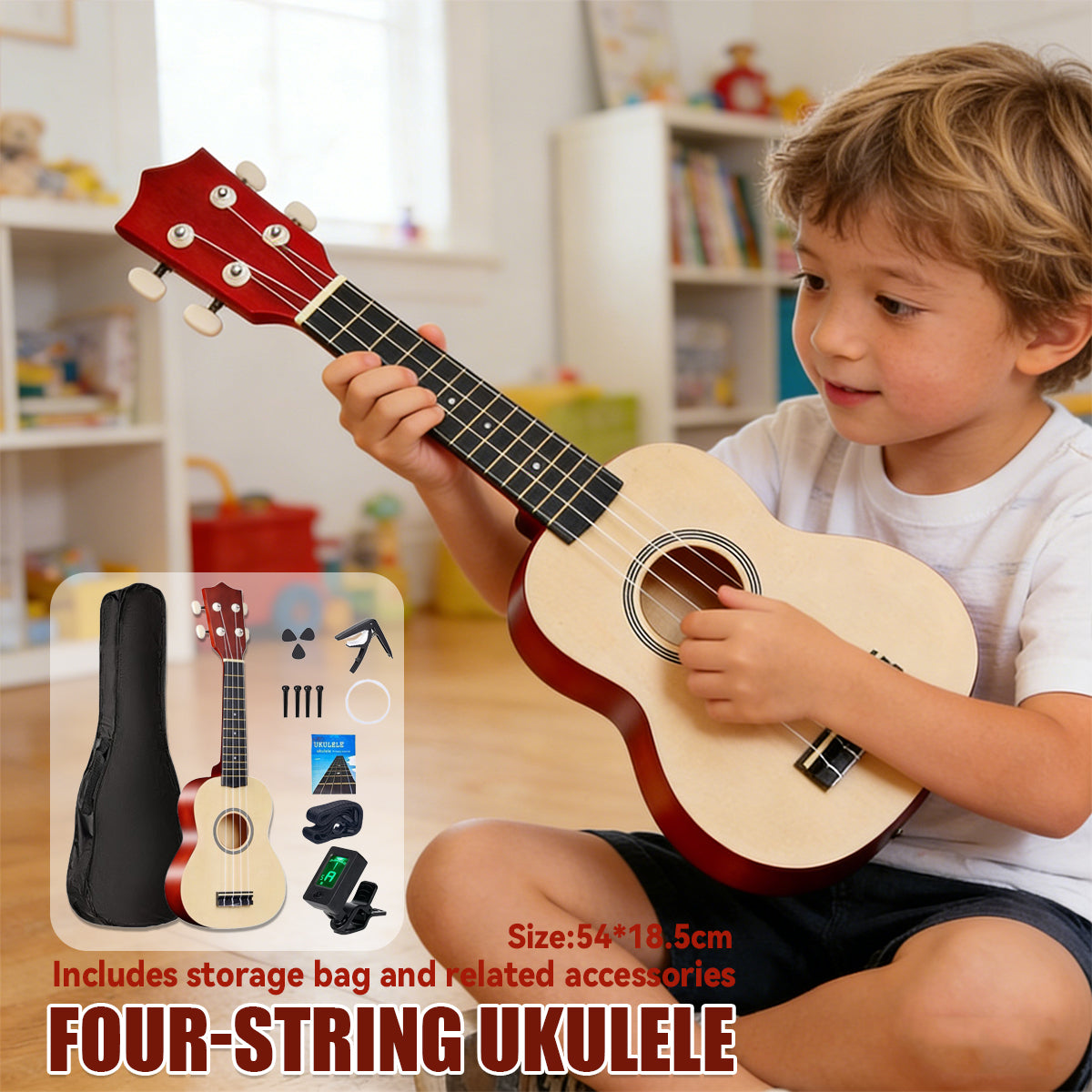 21 Inch Ukulele Starter Kit for Kids and Beginners
