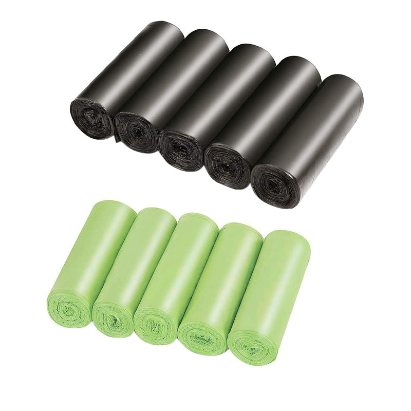 150/300/1000PCS Biodegradable Bin Liners Kitchen Trash Bags Assorted Sizes