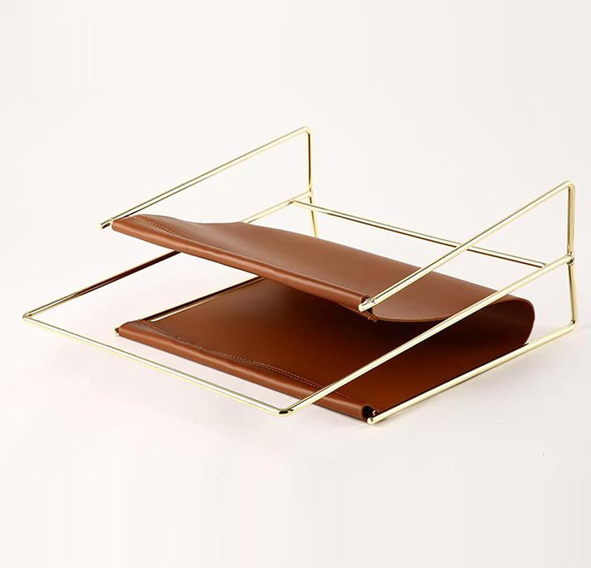 Minimalist Metal Magazine Rack for Home Office