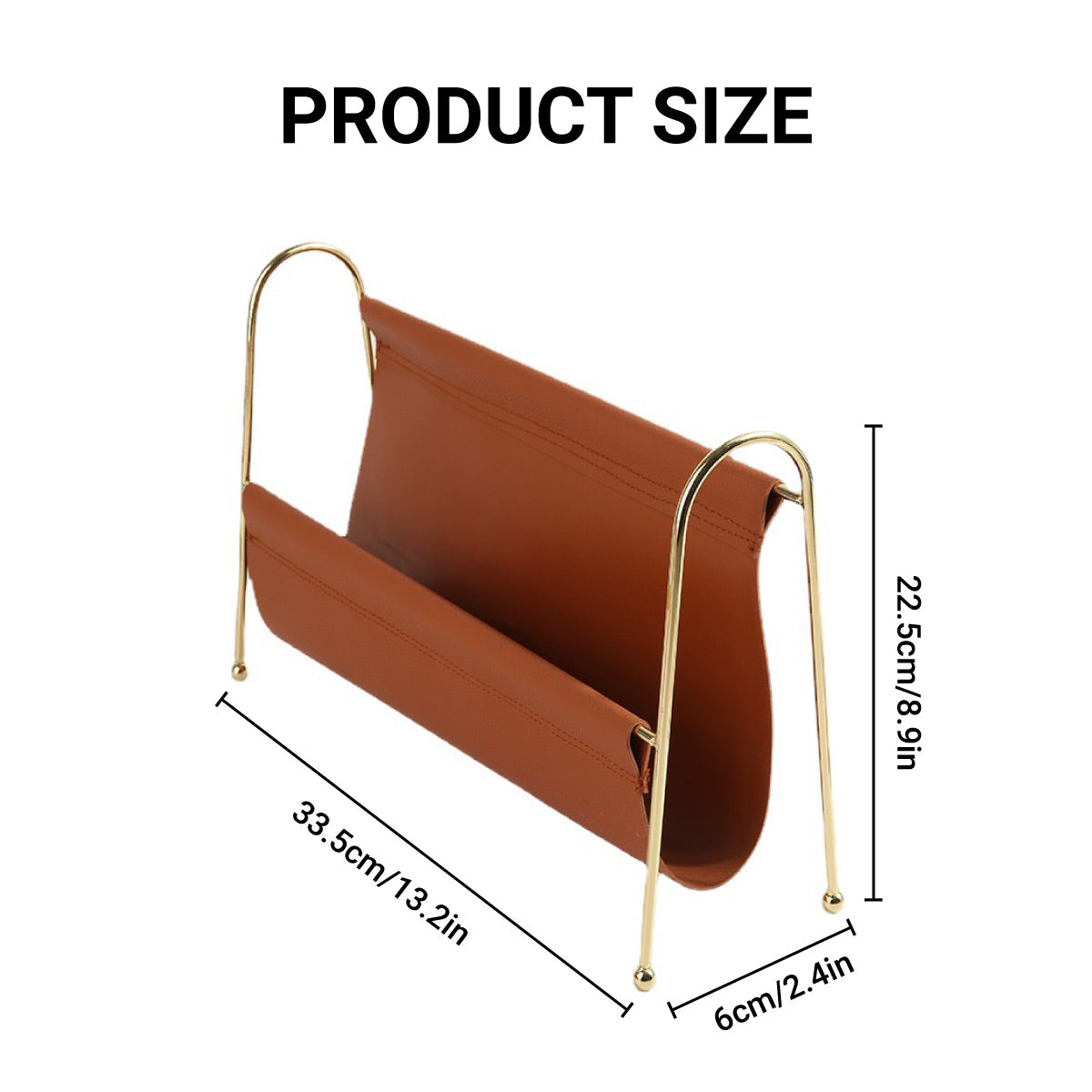 Minimalist Metal Magazine Rack for Home Office