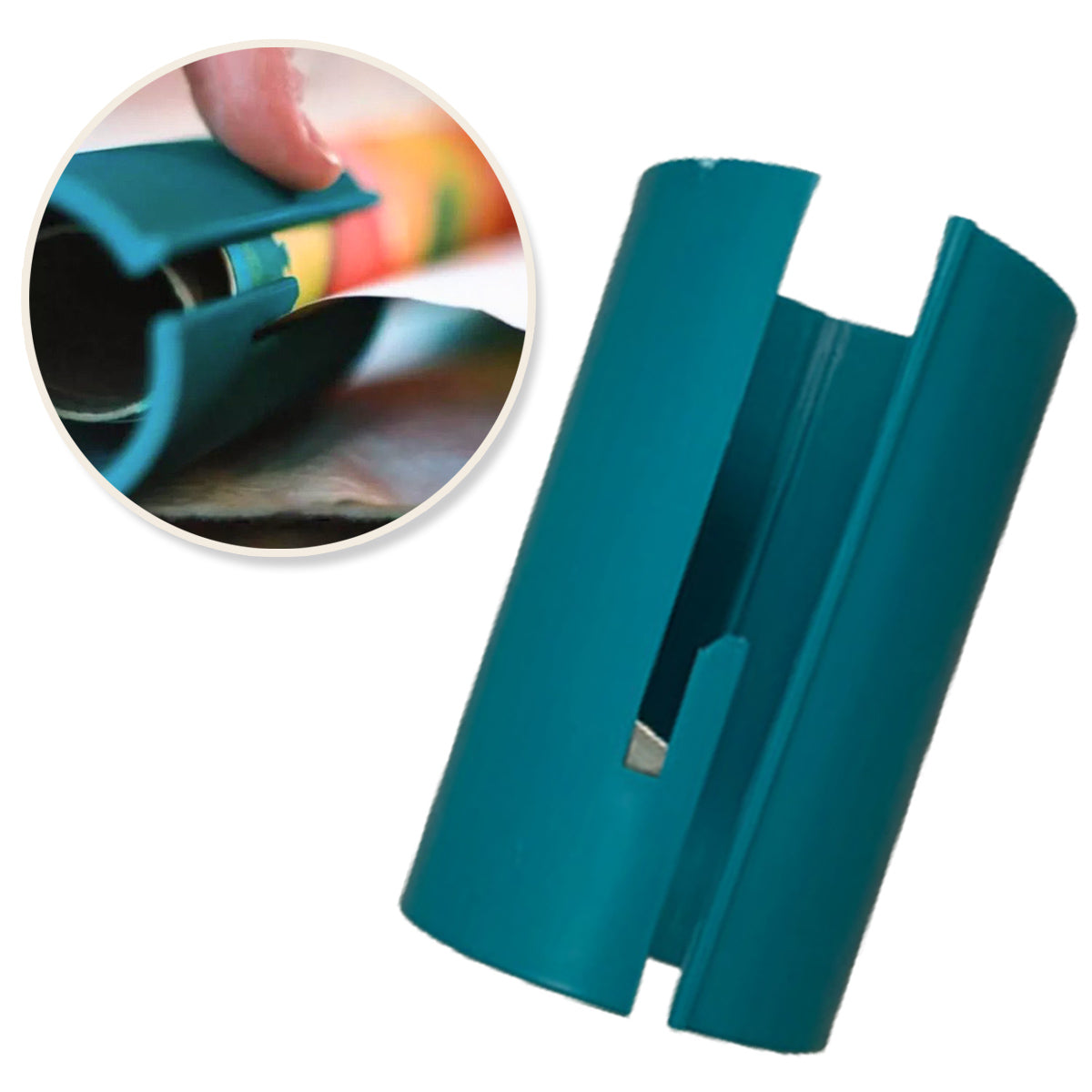 3 Pcs Wrapping Paper Cutters Sliding Craft Tool Green