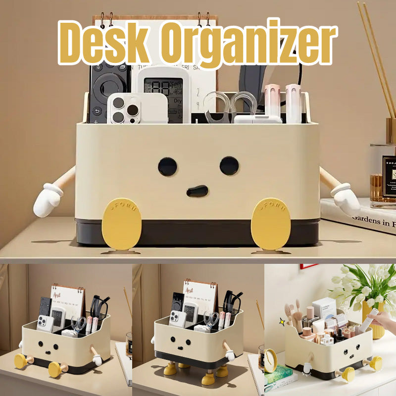 Cartoon Desktop Storage Box with Removable Hands and Feet