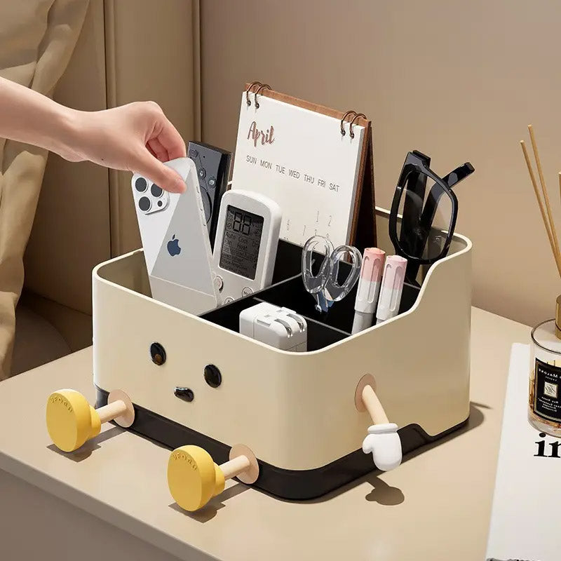 Cartoon Desktop Storage Box with Removable Hands and Feet
