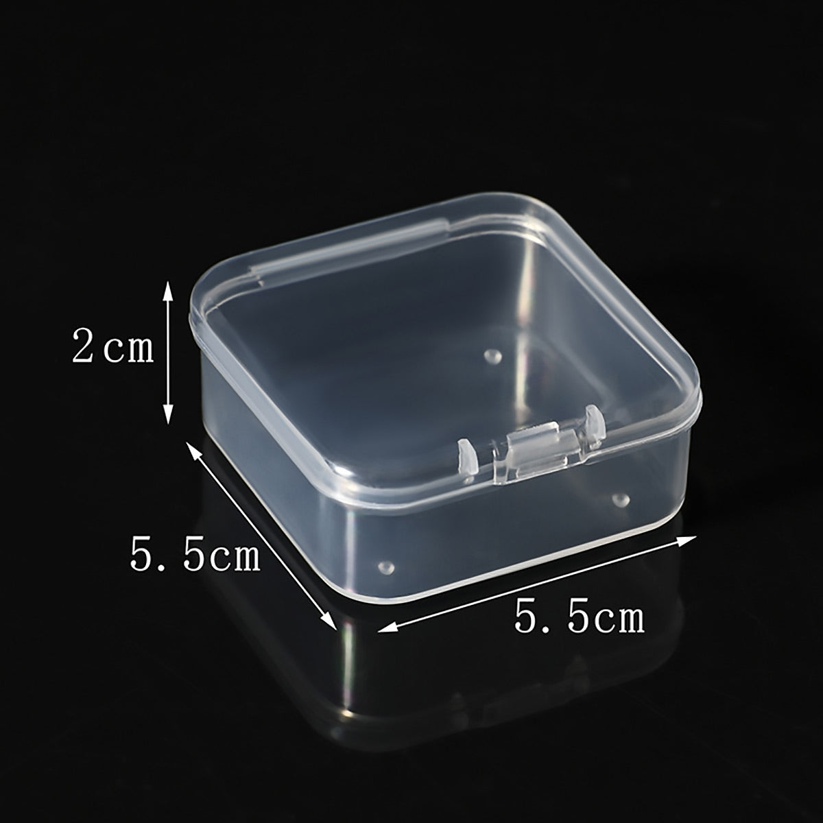100pcs Clear Plastic Storage Boxes for Parts