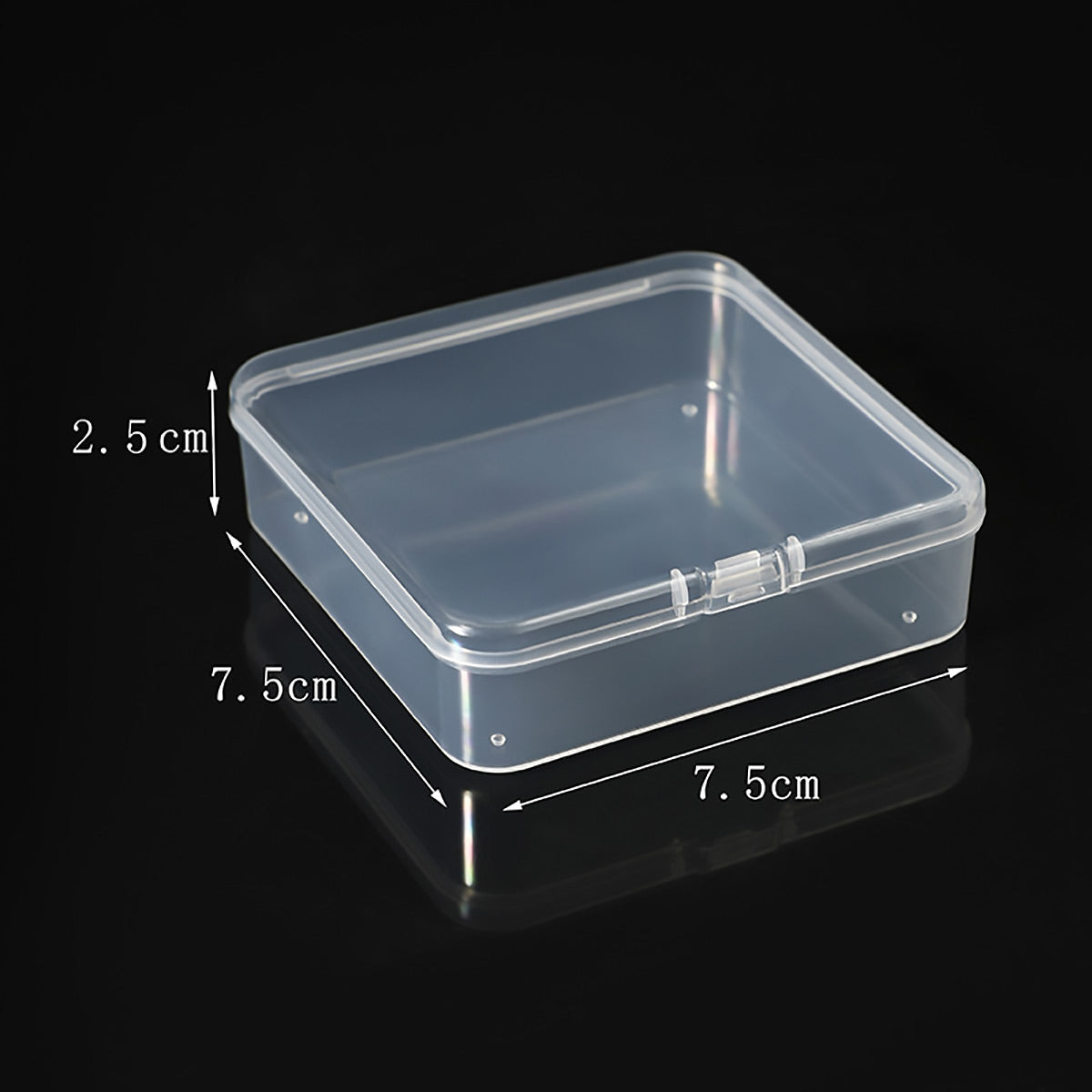 100pcs Clear Plastic Storage Boxes for Parts