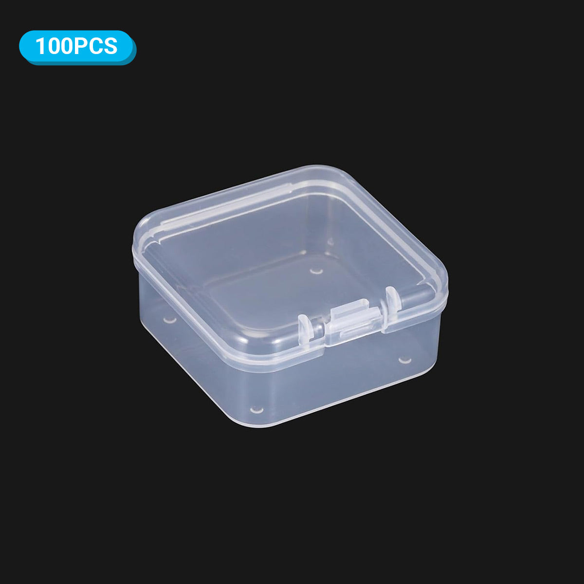 100pcs Clear Plastic Storage Boxes for Parts