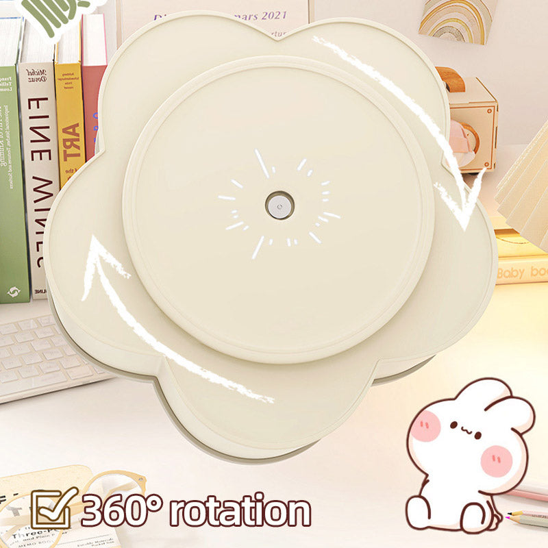 Rotating Pen Holder Desktop Organizer 6-Compartment Plastic