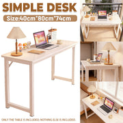 Long Narrow Computer Desk 80x40x74cm Home Office