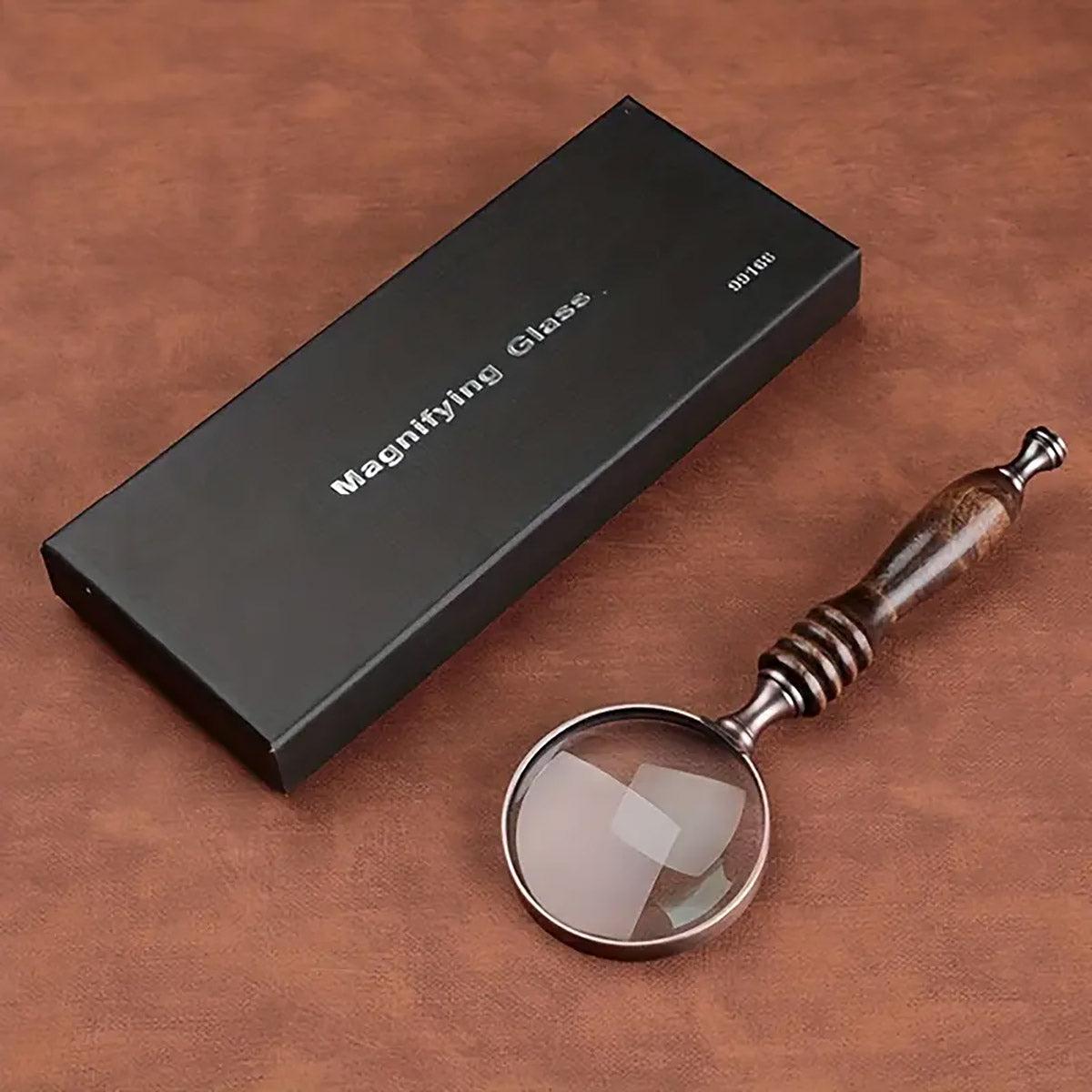 Vintage Handheld Magnifier Ebony Handle 10X Lens