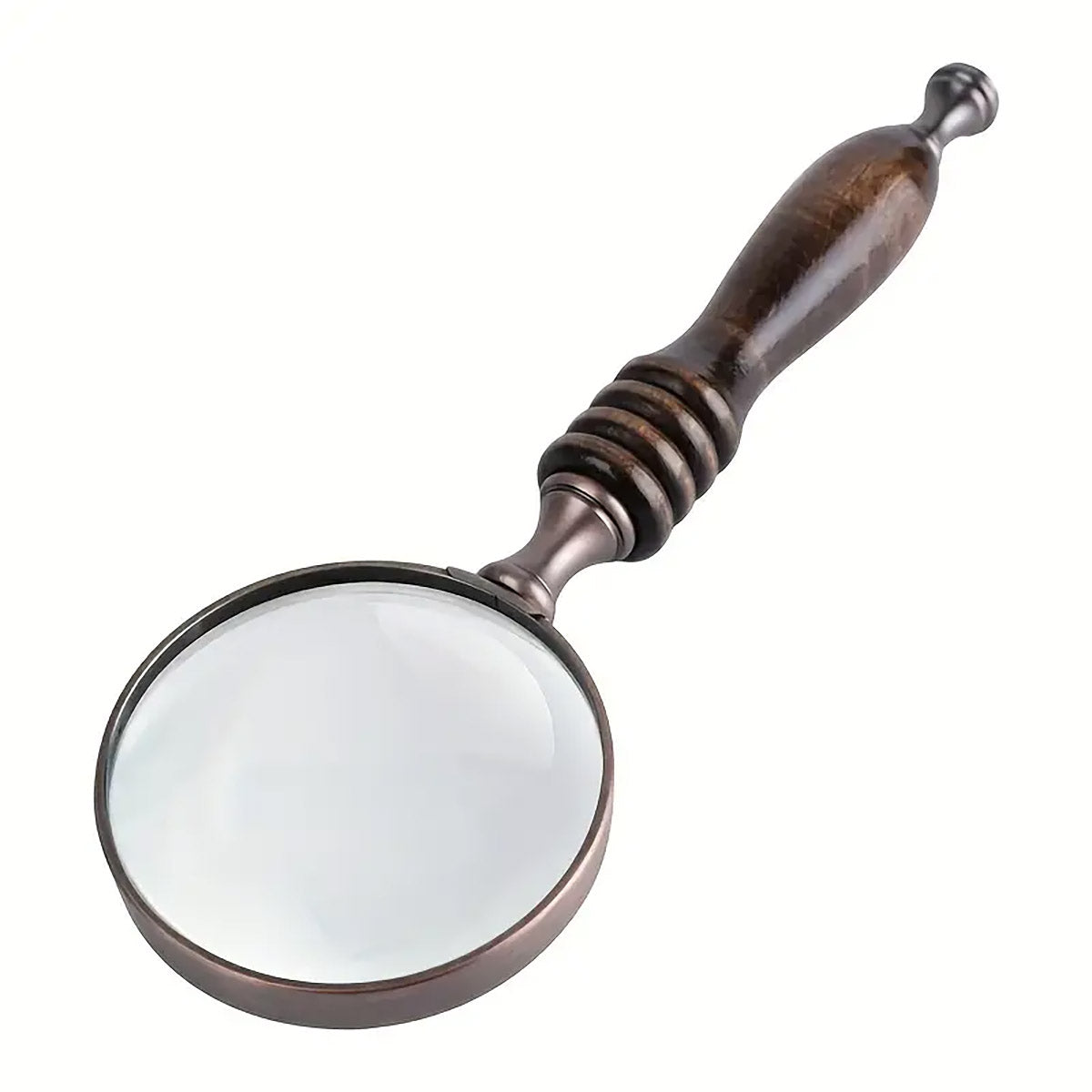 Vintage Handheld Magnifier Ebony Handle 10X Lens
