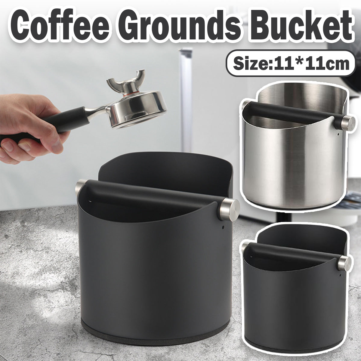 Stainless Steel Coffee Knock Box for Espresso