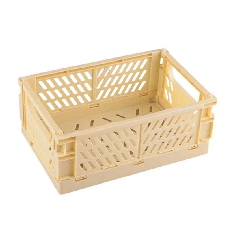 4 Pcs Collapsible Storage Box Plastic Desktop Organizer