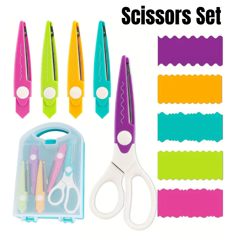 Children’s Paper Cutting Knife Set with 5 Blades and Case