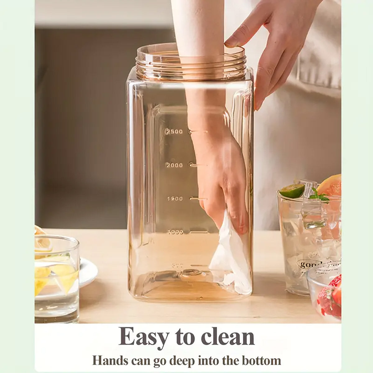 3.5L Cold Water Kettle with Handle for Home Beverages