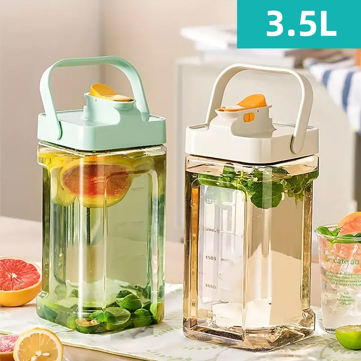 3.5L Cold Water Kettle with Handle for Home Beverages