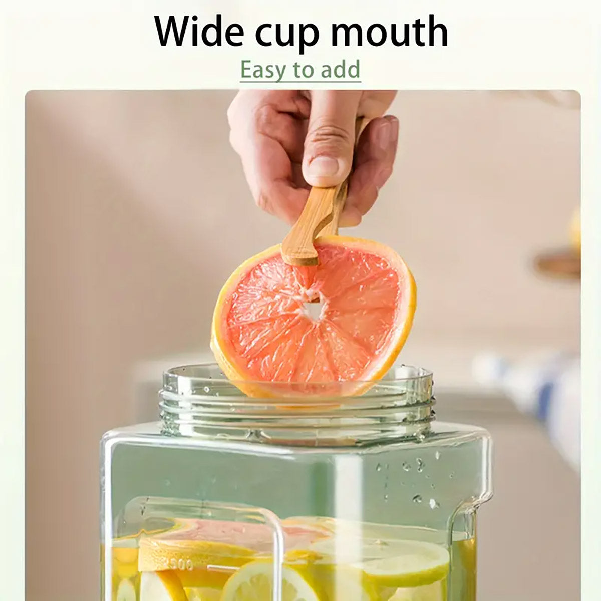 3.5L Cold Water Kettle with Handle for Home Beverages