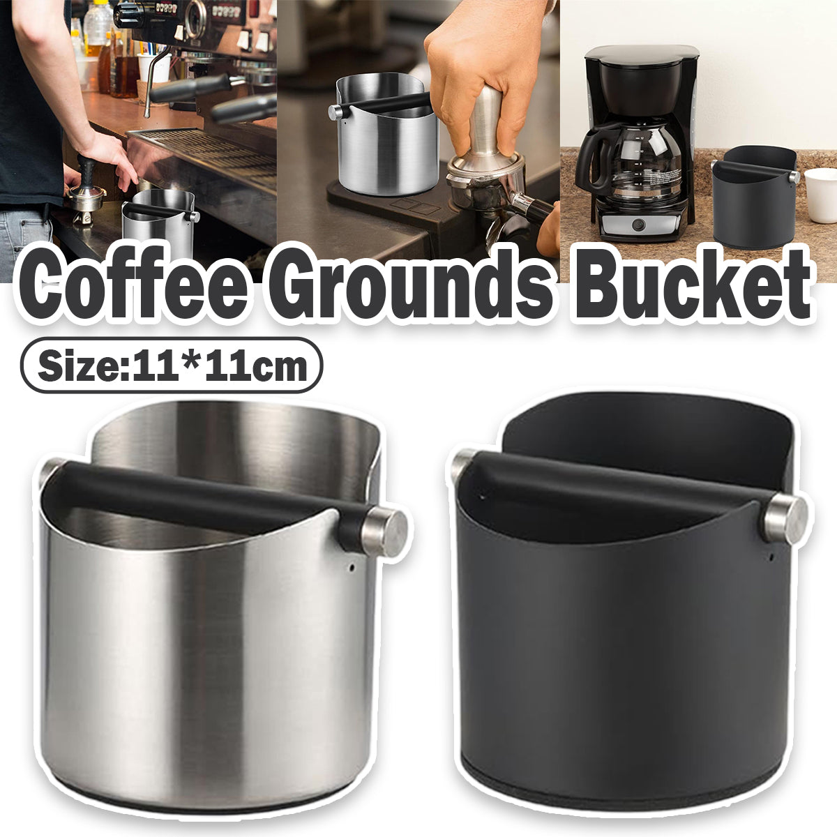 Stainless Steel Coffee Knock Box for Espresso