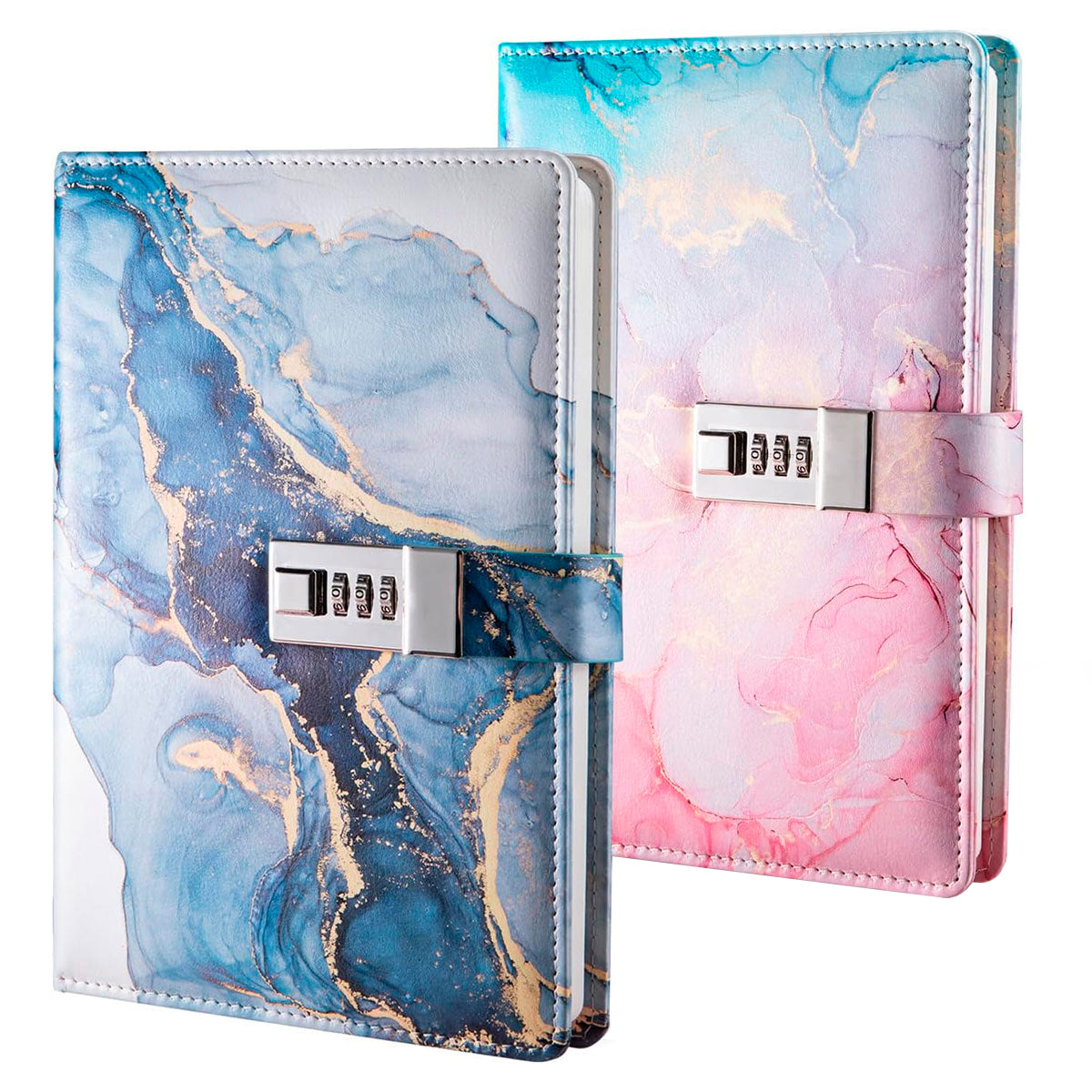 Lockable Password Notebook PU Cover for Planning