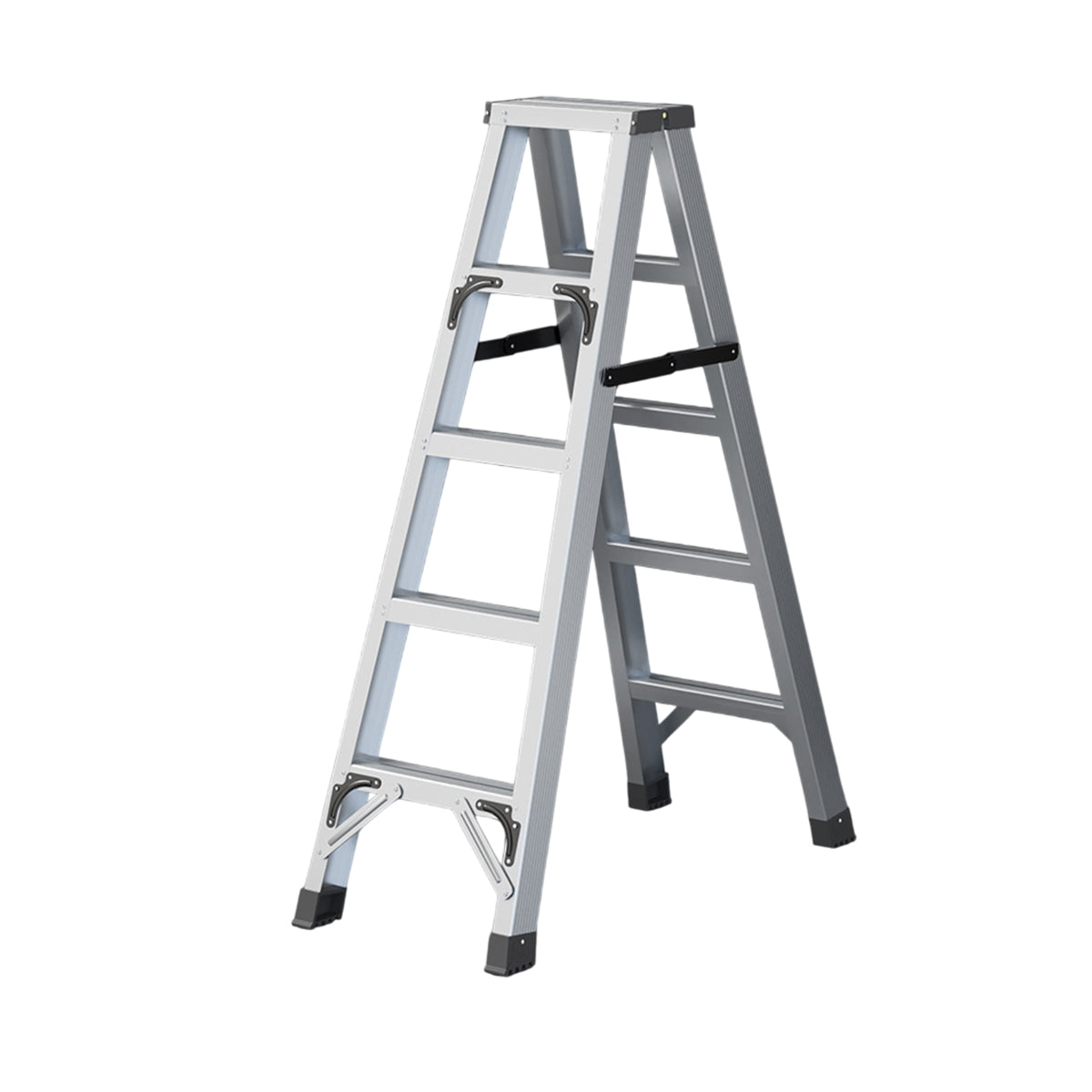 4 Step Folding Ladder Aluminum Alloy for Home and Garage Use